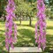 2 Pcs Wisteria Hanging Flower Vines – 7 ft Purple & Red Silk Garland for Wedding Arch, Party, Garden, Home & Table Backdrop Décor